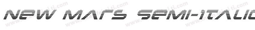New Mars Semi-Italic字体转换